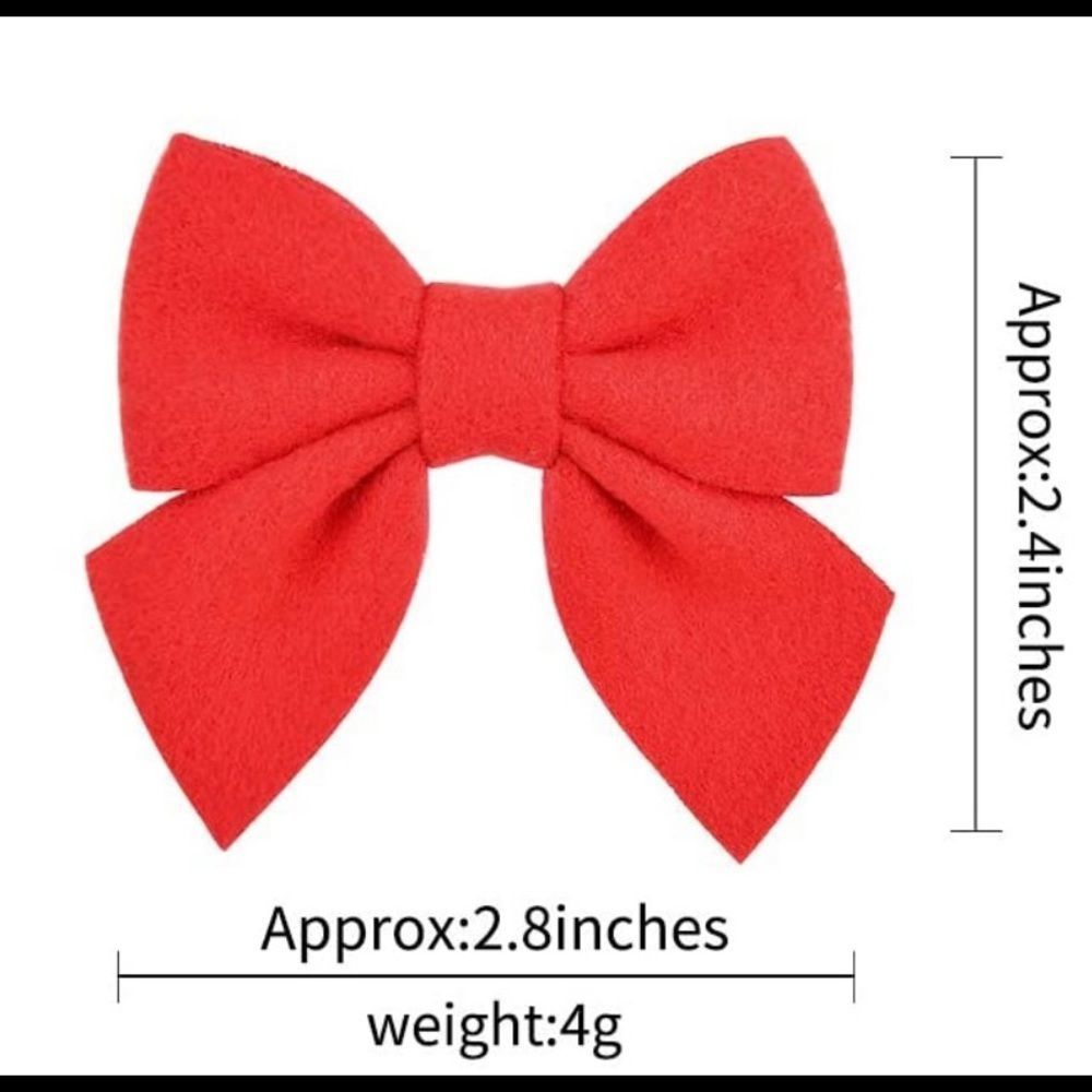 Set of 2 girls hairbows, khaki - Picture 3 of 5